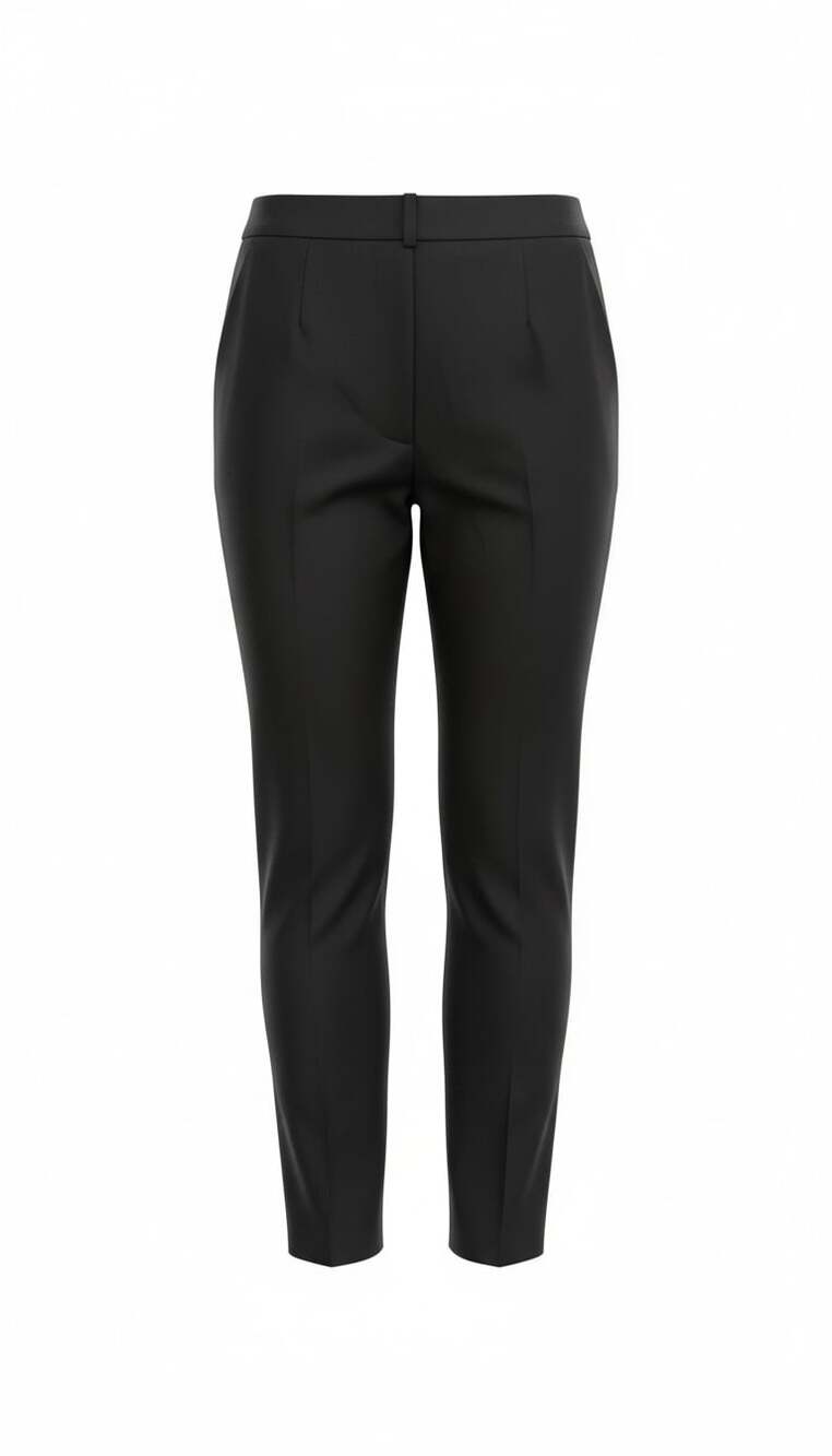 NA-KD Navy black Tailored Front Seam Suit Pants NWT